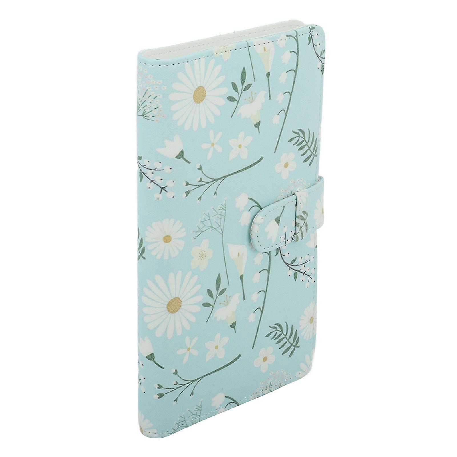 Mini Photo Album 3 Inch PU PVC 108 Pockets Portable Wallet Picture Album for Instant Camera Chrysanthemum 