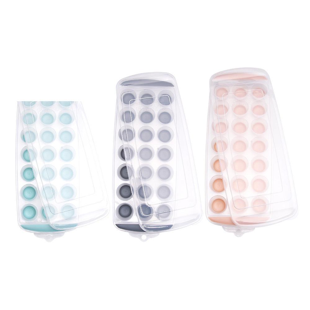 Ice Cube Trays Moids Frozen Storage Containers For Chocolate Cold Drinks 21 Grid With Lid Anti-bacteria