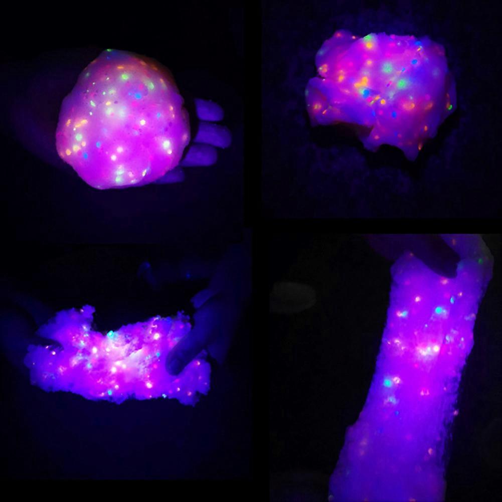 60ml Fluffy Crystal Clay DIY Toy for Fluorescent Crystal Mud Soft Clay Colored Clay  Crystal Clay Kids Toy