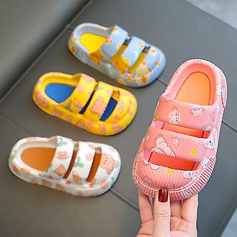 Girls Boys Cartoon Soft Sole Home Bathroom Slippers Unisex Kids Summer Sandals Non-Slip Shoes