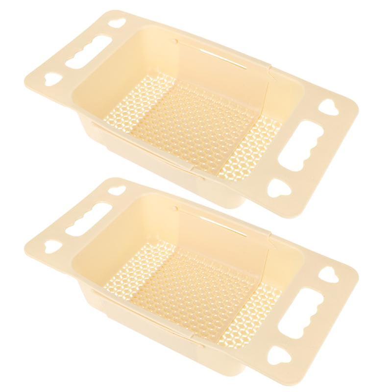 2pcs Retractable Drain Rack