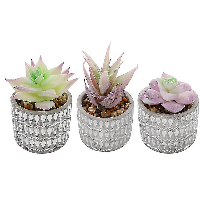 3pcs Succulent Plant Decor