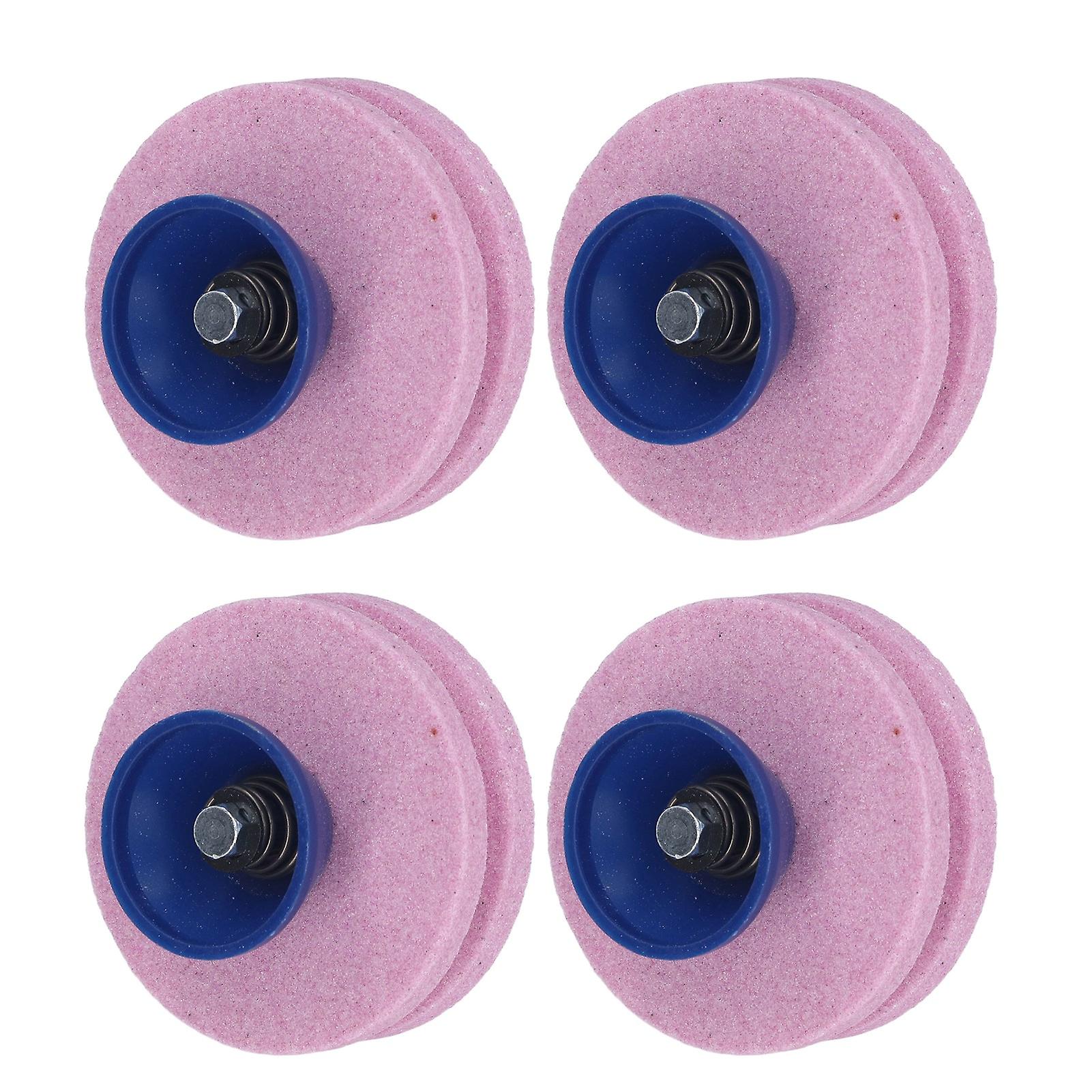 10pcs Double Layer Corundum Mower Blade Sharpener Universal Wear Lawnmower Blade Sharpener for Any Power Drill Hand Drill