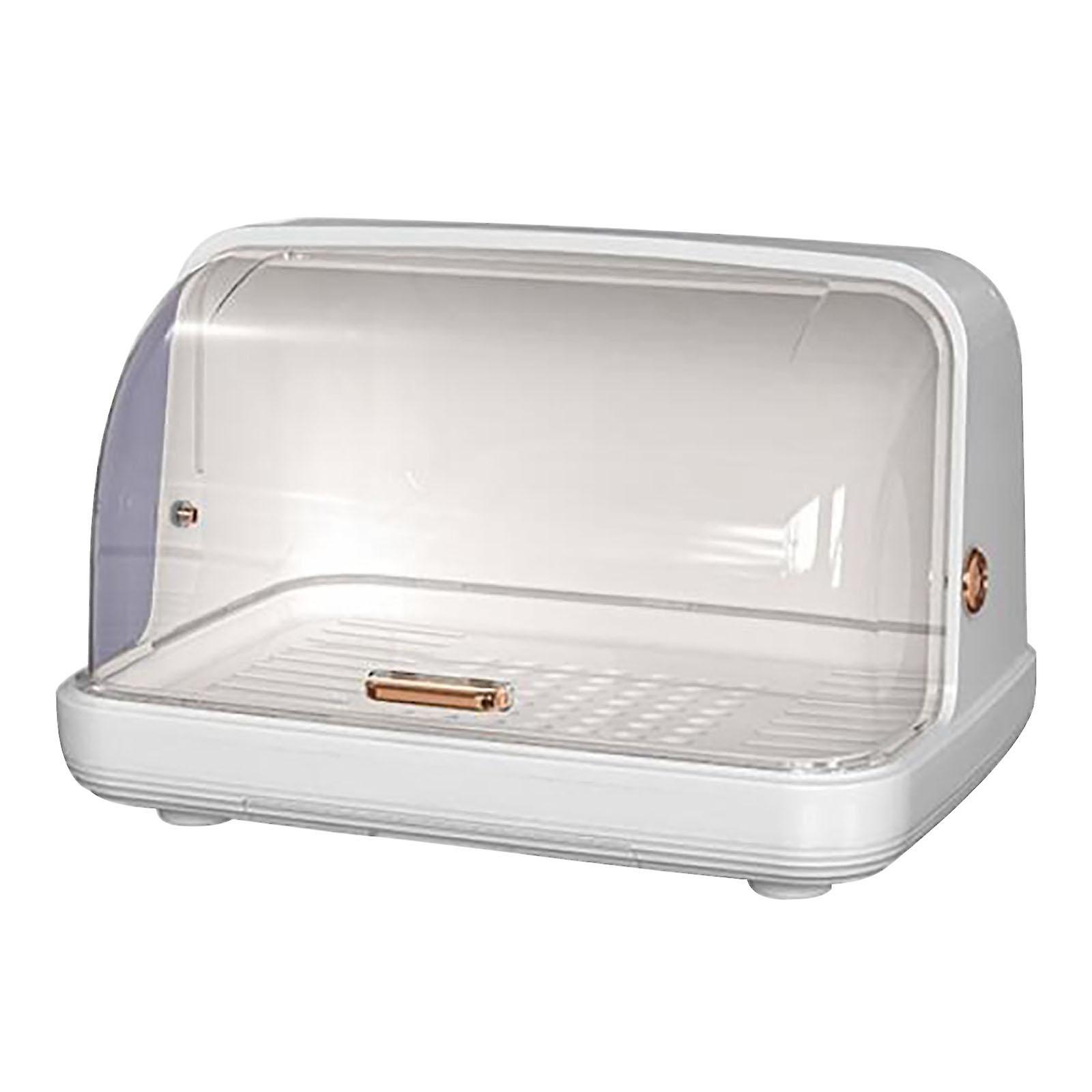 Dish Drainer Storage Organizer Dustproof for Kitchen Counter Bowl Dinnerware White XL