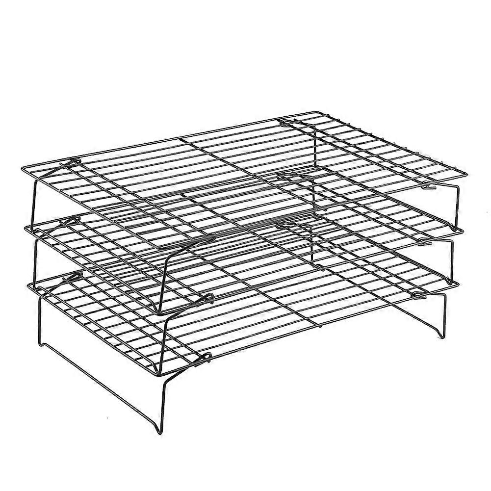 3-Tier Folding Cooling Rack Baking Cake Biscuit Pie Cooler Tray Stand Kitchen Tool