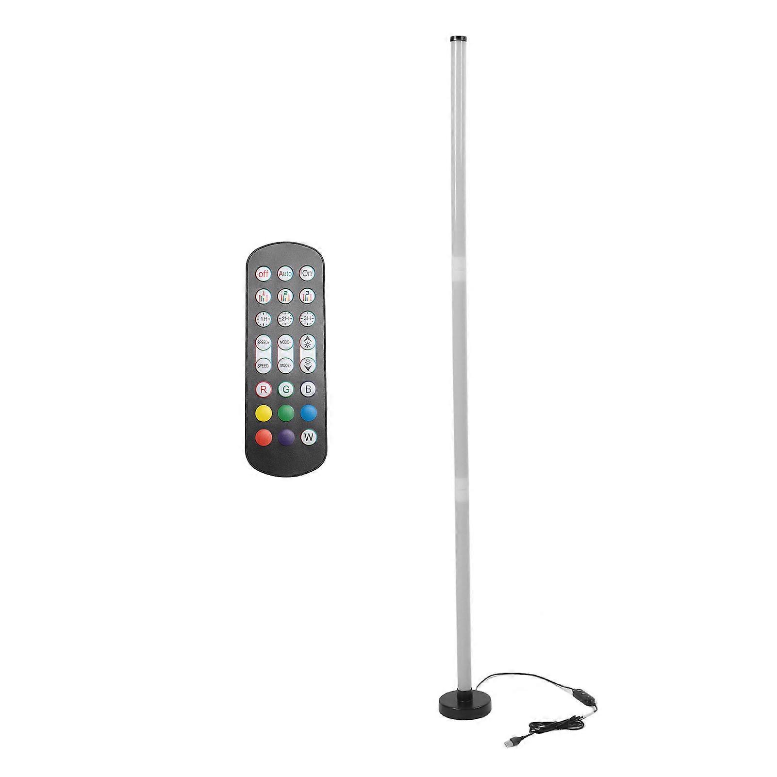 RGB Floor Light Color Changing LED Corner Floor Lamp Music Sync 1000 Dimmable Modes Floor Light with Remote Control for Room Bar