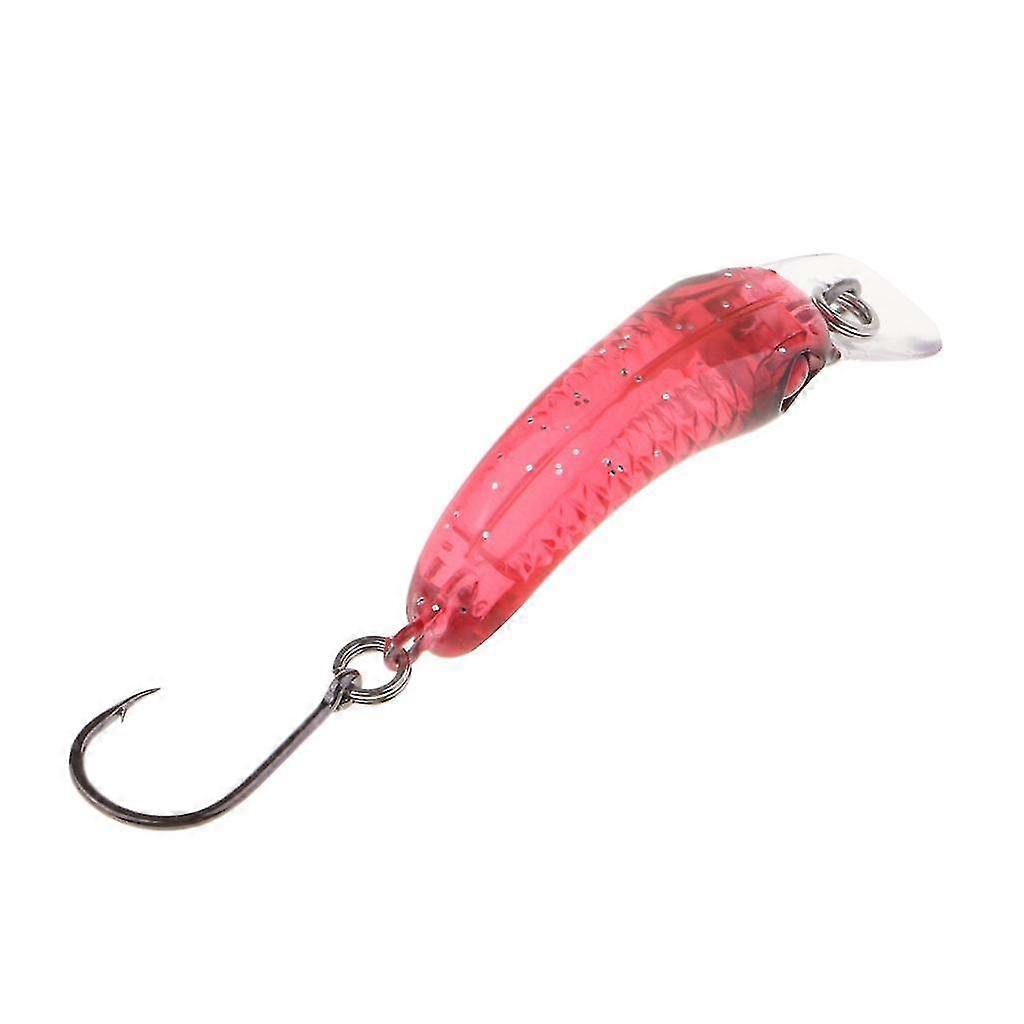 hg 8xmini Minnow Angelköder Künstlicher Harter Simulationsköder Crankbait Rot