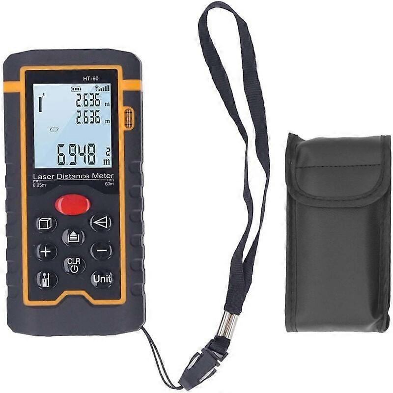 High Precision Handheld Range Finder with 0.05-60m LCD Display, Portable Distance Measurement for Professionals and DIY Enthusiasts