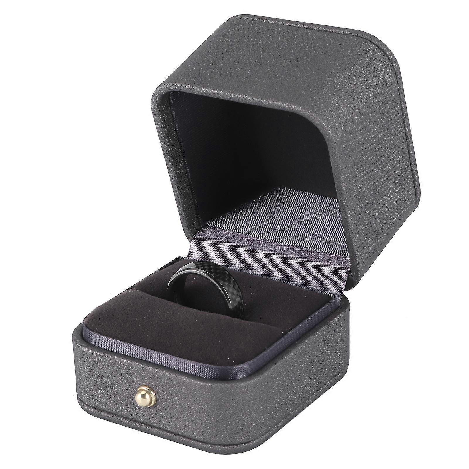 Carbon Fiber Car Smart Finger Key Ring with Box Fit for Tesla Model 3/X/S/Y NO.53928