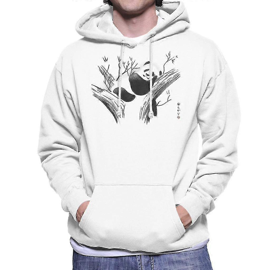 Moletom com capuz relaxado Panda masculino