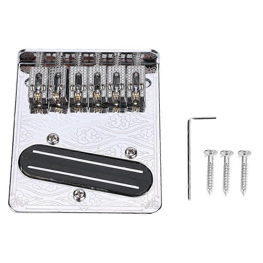 Silver Pattern With Roller Saddle Tl Guitar Bridge Dual Rail Pickup Screws Wrench (#3)