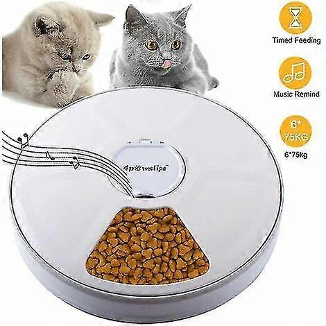 Automatic pet feeder, automatic feeder with 6 meals