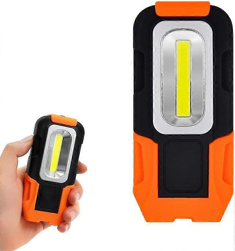 LED Pocket Torch 3W COB LED Handlamp Portable Ultra Powerful Magnetic Battery with Magnetic Base and Hook 3X AAA Batteries Not Included 1 Pack