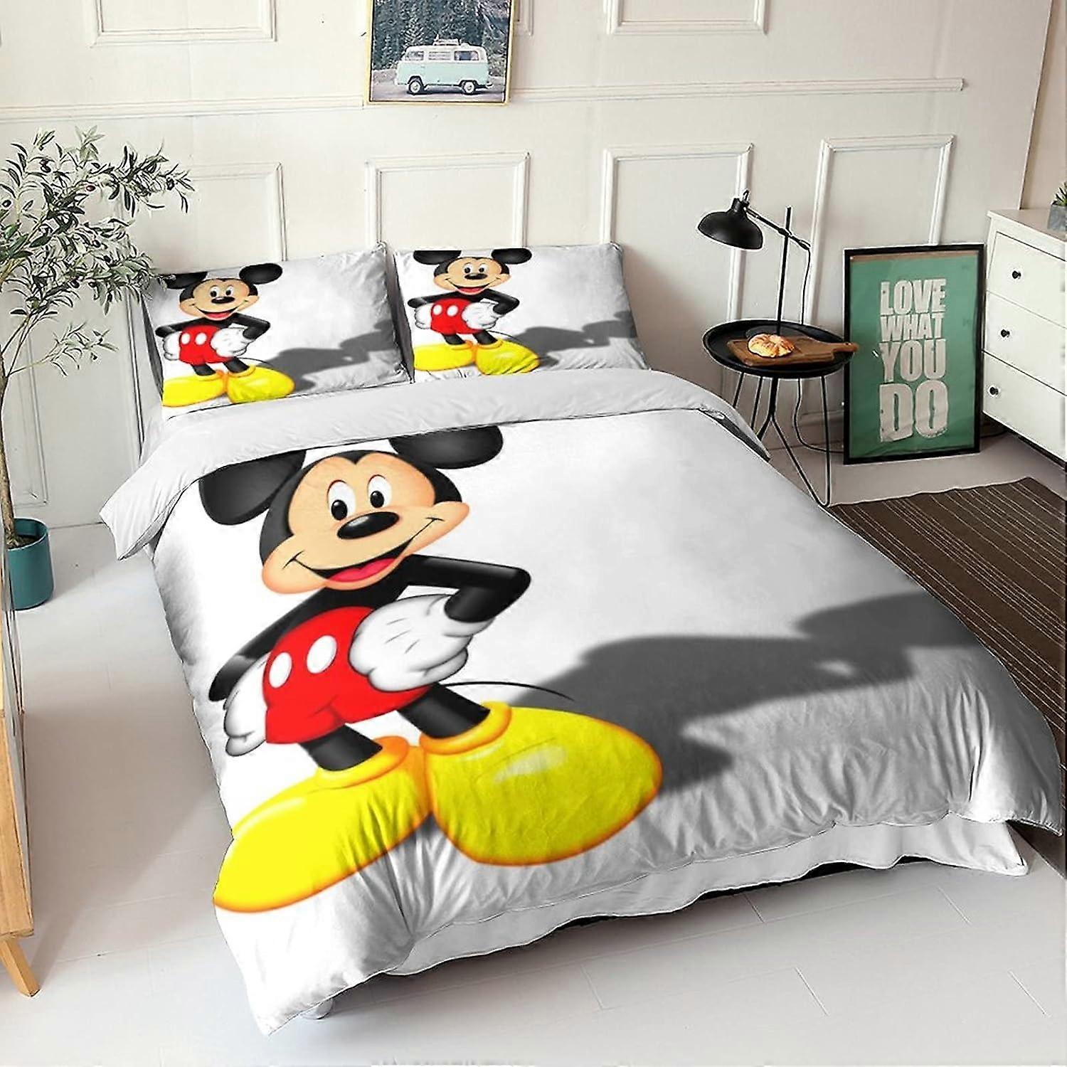 Mickey Mouse Printed Bedding Set D,Mickey Mouse Duvet Cover,Microfiber ...
