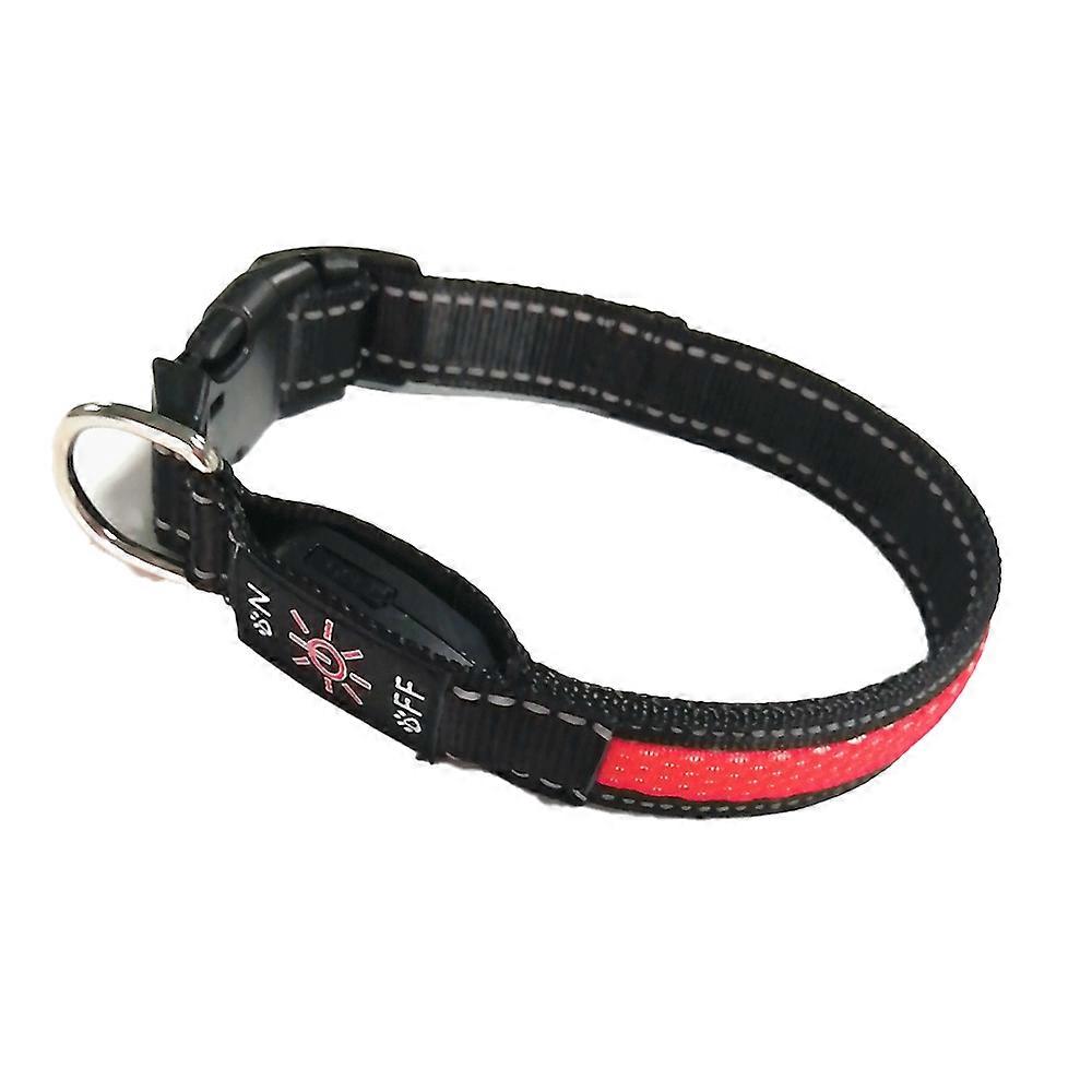 QQDD Adjustable USB rechargeable light-emitting collars for pets, small dogs and cats