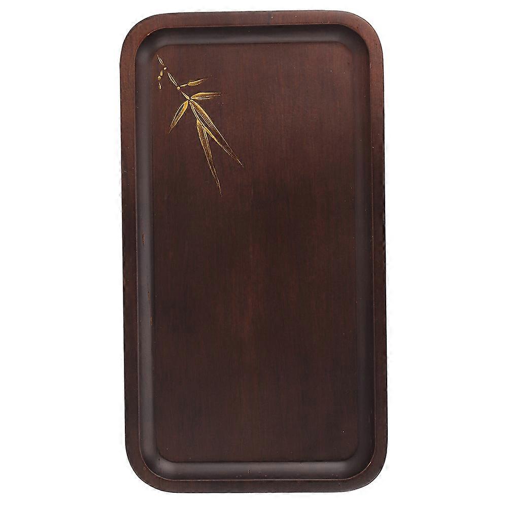 Rectangular Bamboo Food Serving Tray Tea Snack Platter Household Kitchen Accessory