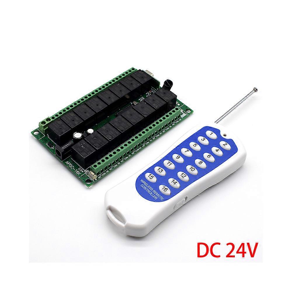 43392MHZ DC 12V/24V 16 CH Channels 16CH RF Wireless Remote Control Switch System Transmitter + Receiver