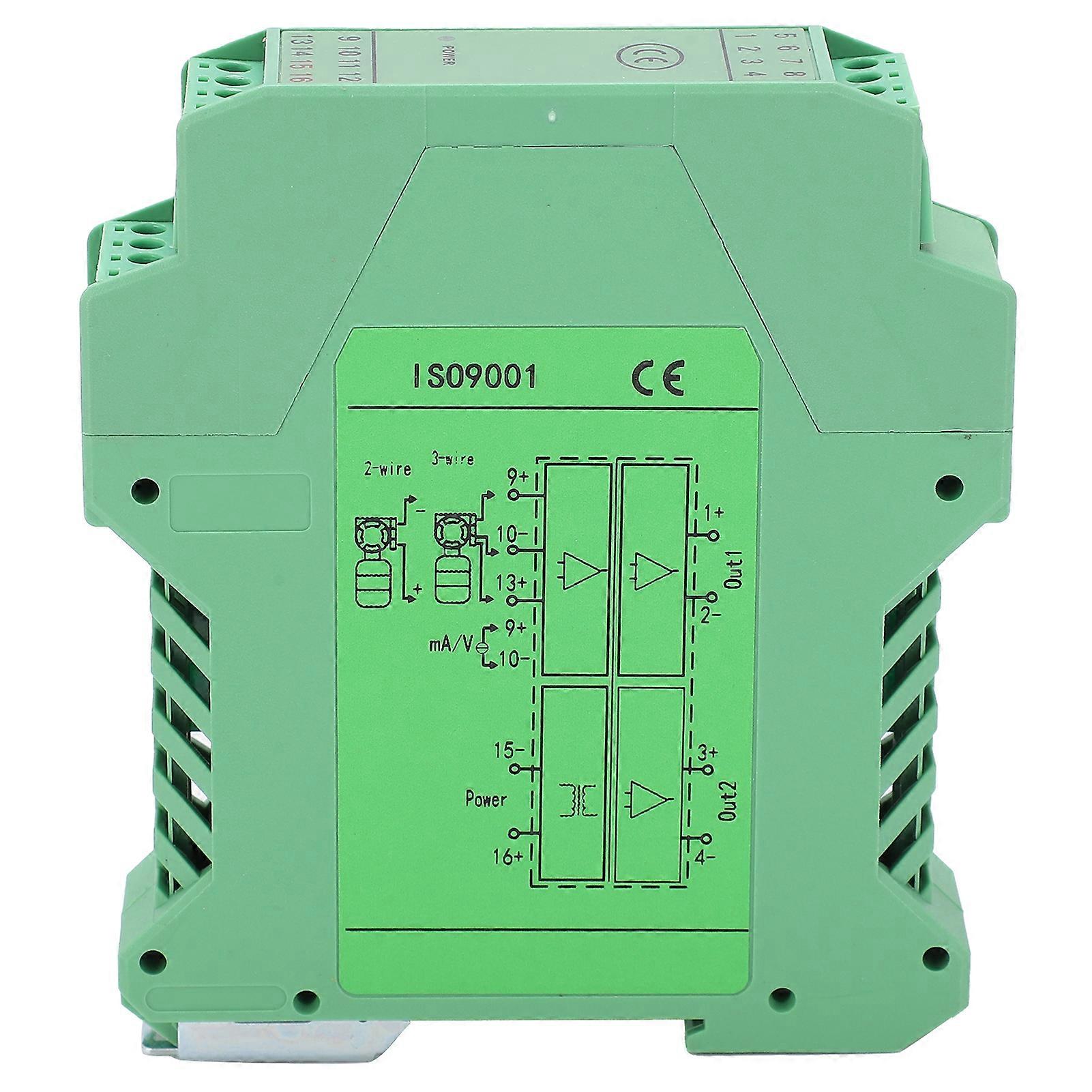 DC Signal Isolator Voltage Current Conditioner 1 Input 2 Output Power Supply Distributor YEMAA