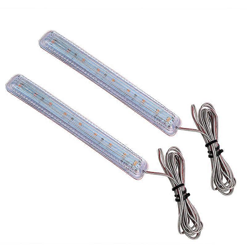 LEEPEE Indicator Lamp Universal Yellow Soft 8 SMD Amber FPC Turn Signal Light Auto Rearview Mirror LED Car Light Source 2Pcs