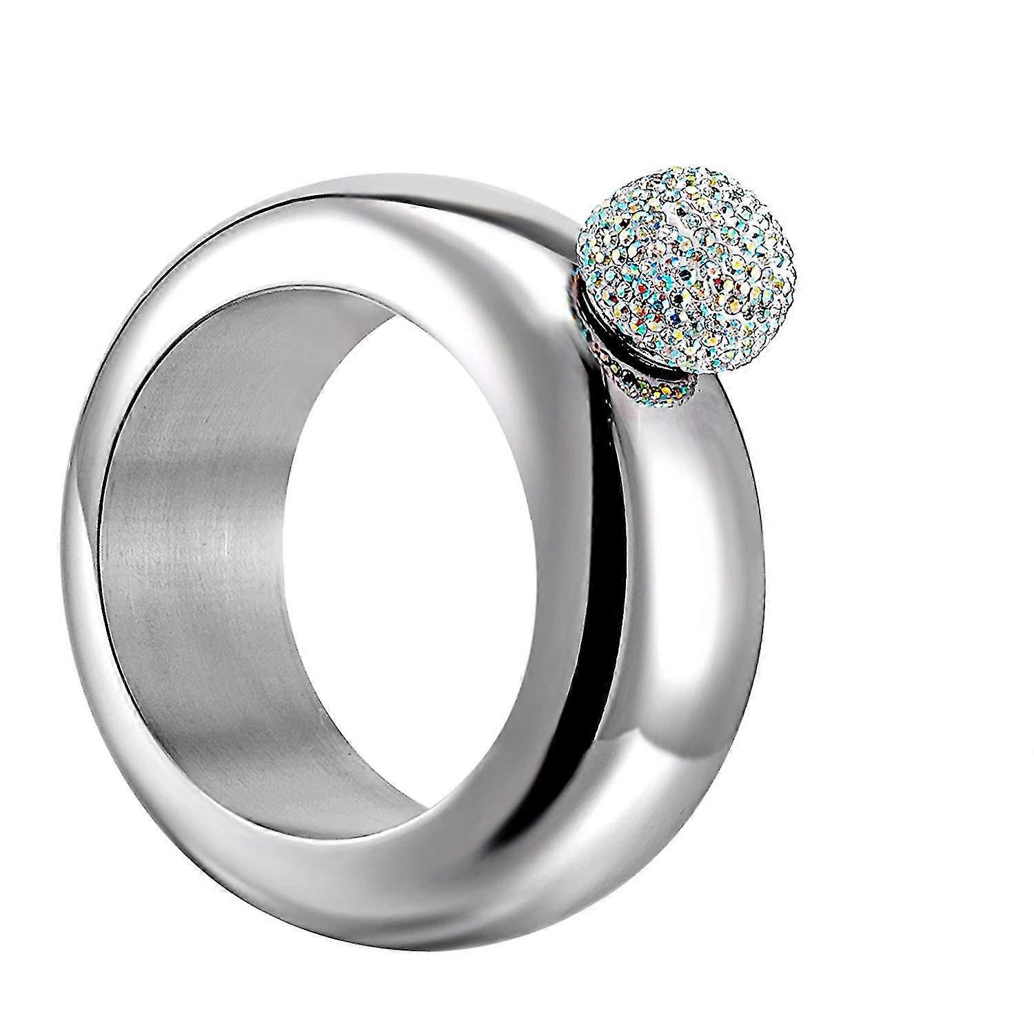 Bracelet Flask, Stainless Steel Hip Bangle Flask With Funnel