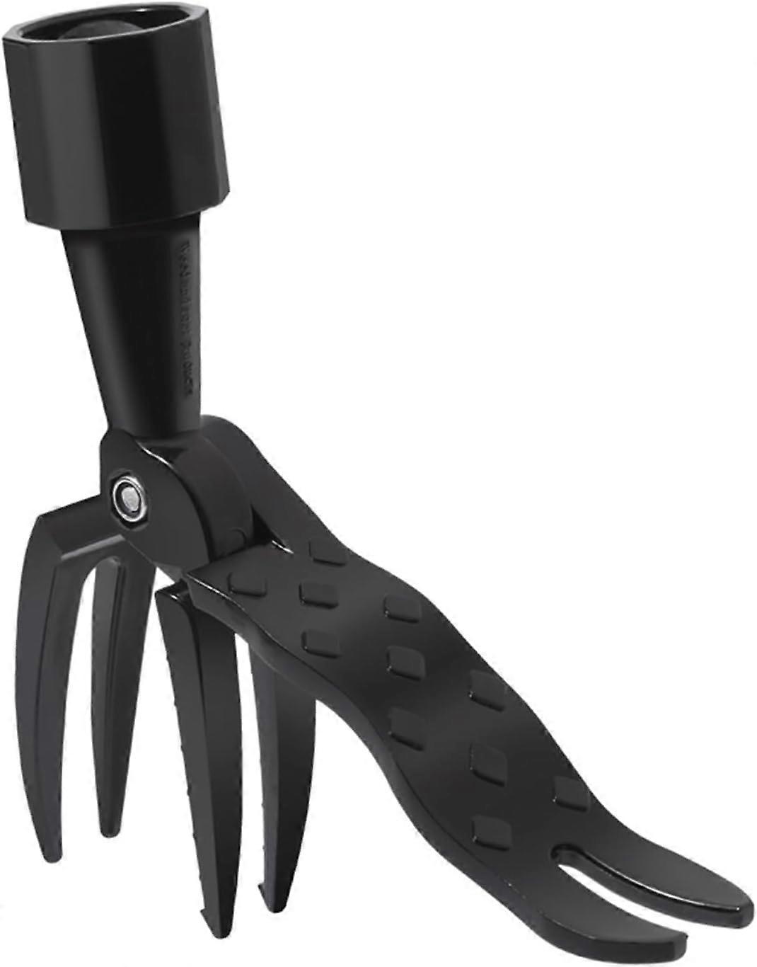 Standing Weed Puller, Stand Up Weeding Tool, Detachable Long Handle Weed Puller Root Remover Tool with 4 Claws, Picker Grabber