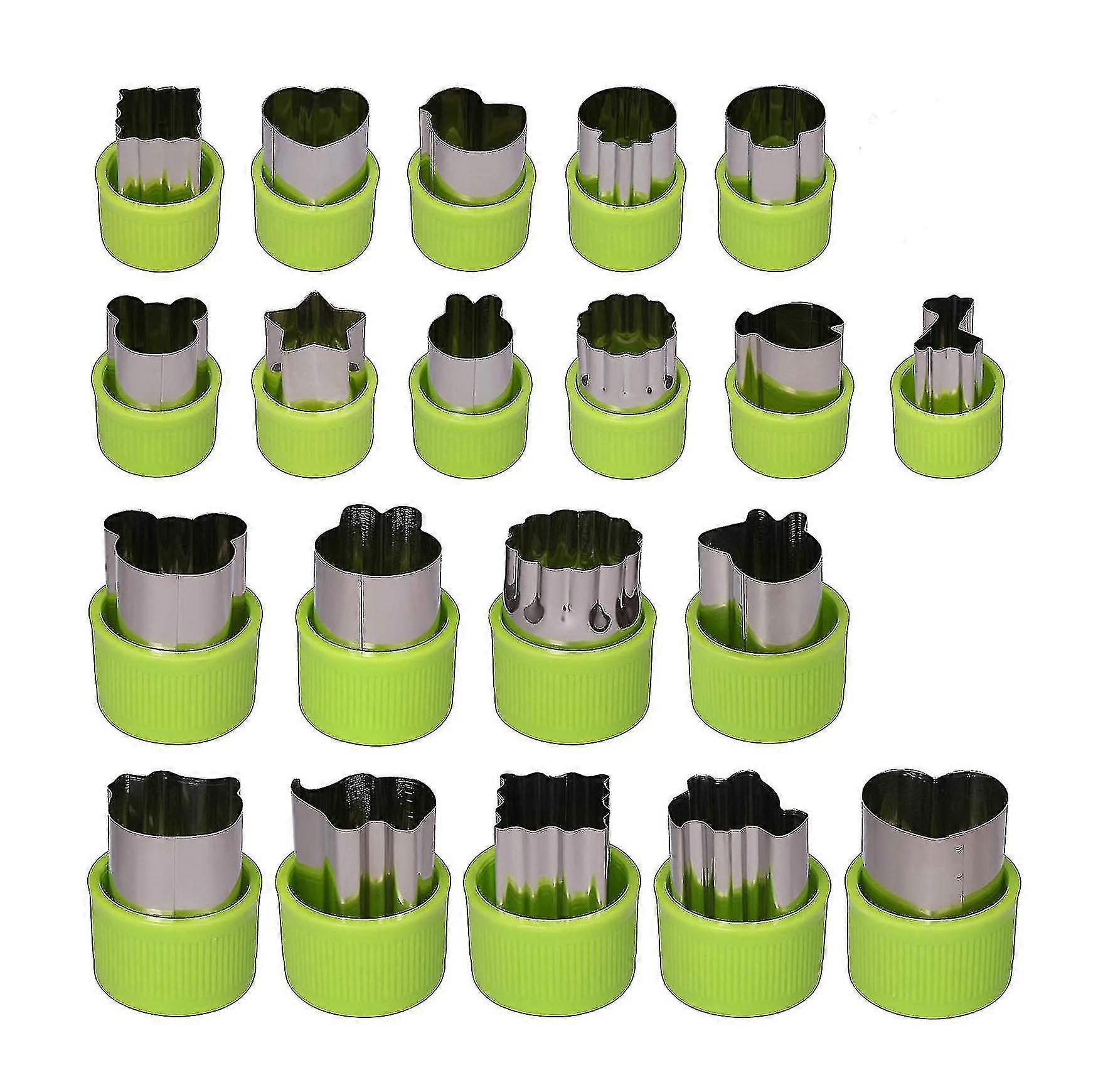 20 Piece Vegetable Cutters, Fruit Cutters, Cookie Cutters Set, Ect