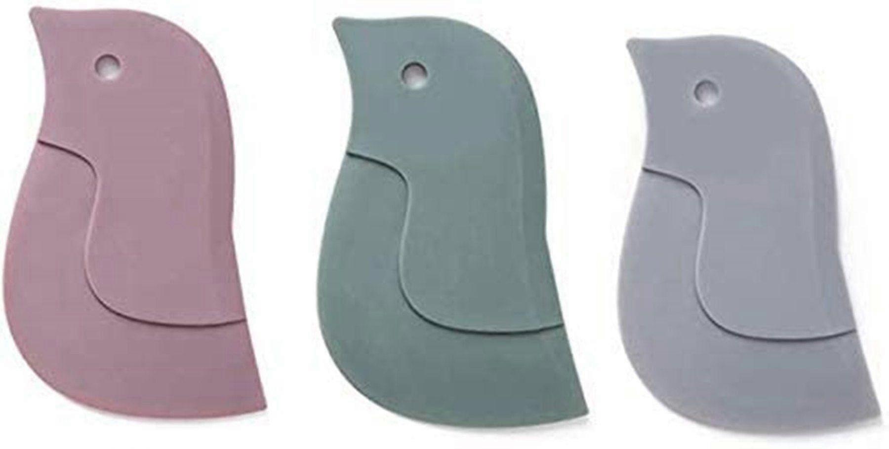Plastic Scraper Silicone Scraper Kitchen Scraper Easy To Use Clean Reusable 3 Pack.