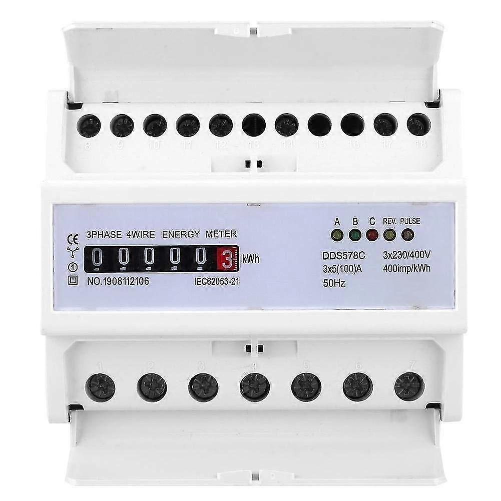 Dds578c Three-phase Four-wire Rail Type Electric Energy Meter 380v