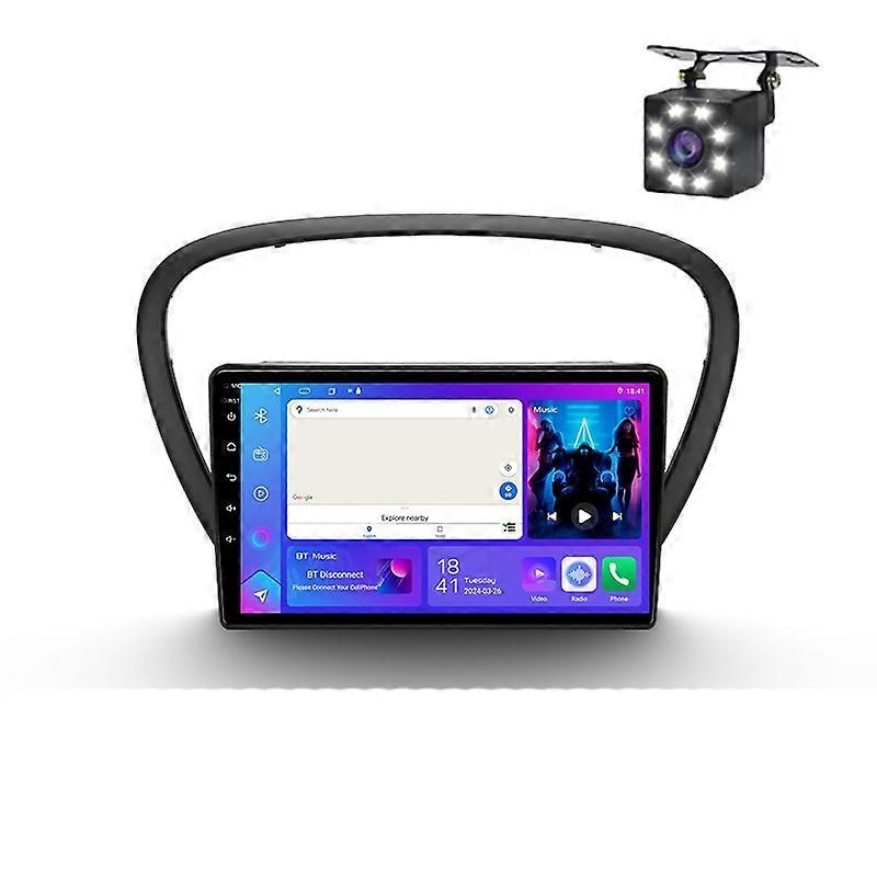 Car Radio Wireless Carplay For Peugeot 607 2004 - 2010 Navigation Android Auto