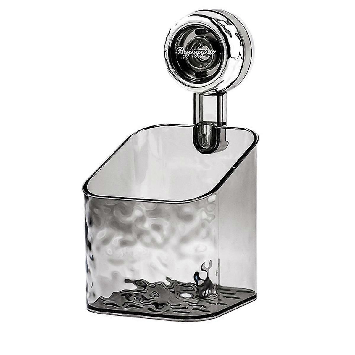 1PCS Rotating Suction Cup Storage Rack Bathroom Non Perforated Wall Mounted Organizing and Storage