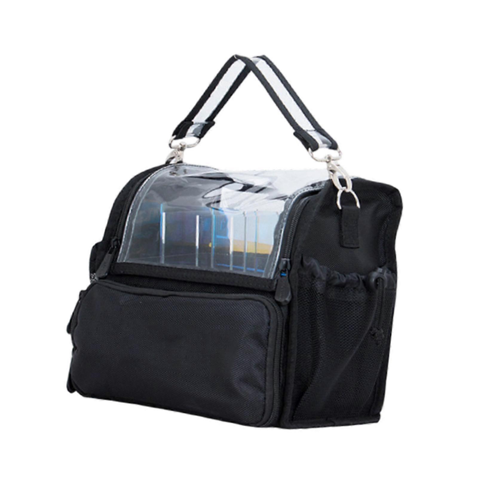 Makeup Brush Case Cosmetic Organizer Bag for Cosmetology Makeup Artist Women black