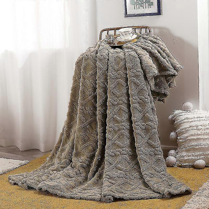 Throw Blanket 70*100cm Soft Warm Warm Micro Plush Fleece Blanket Throw Rug Sofa Bedding