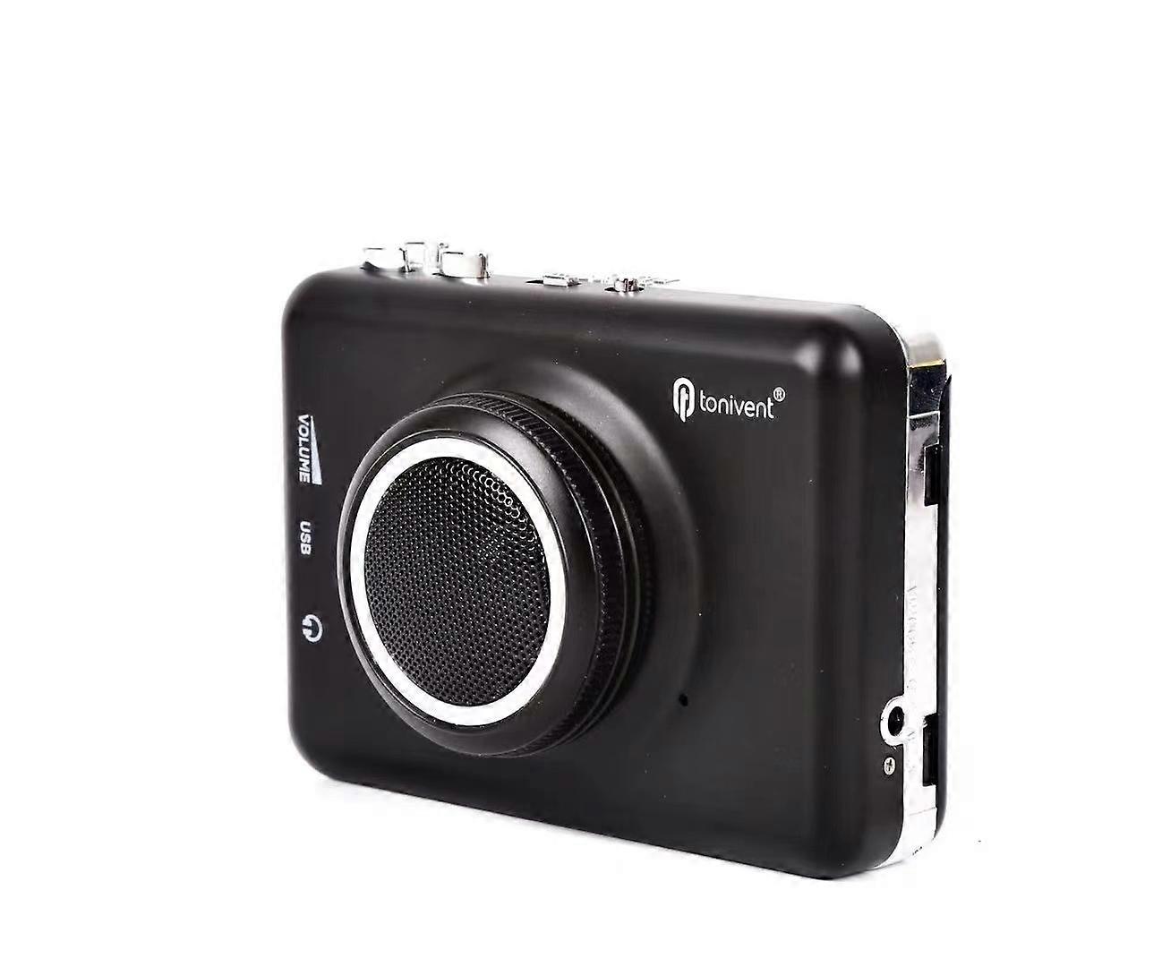 USB tape drive to MP3 cassette player with built-in detachable 3W speaker