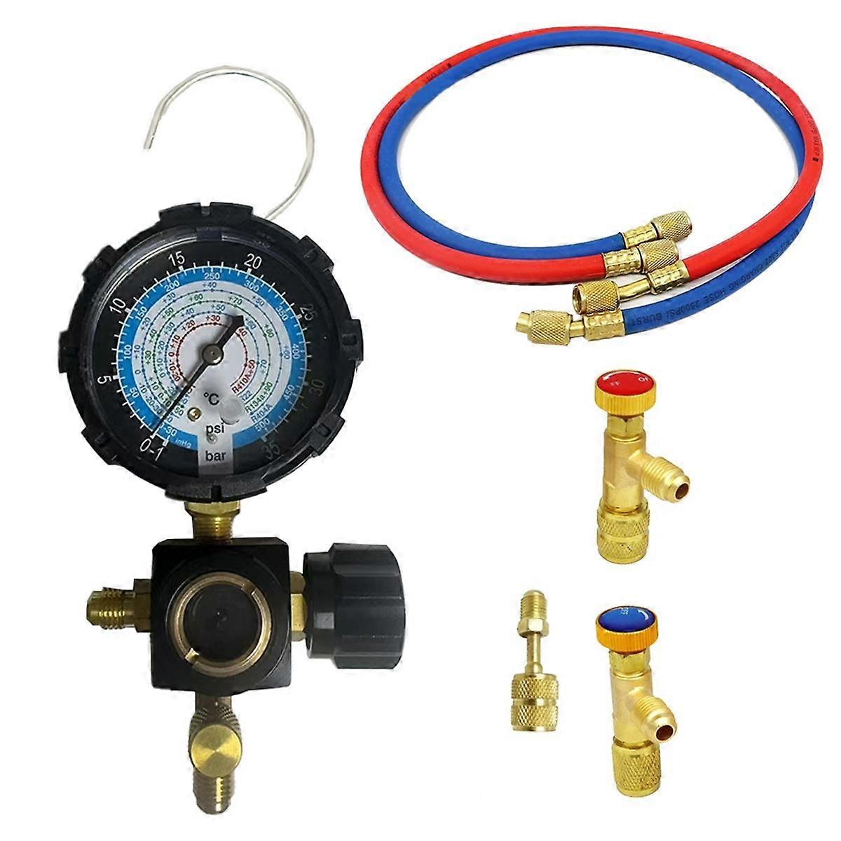 R134A Low Side Pressure Gauge R410A R22 R404A Single Manifold Gauge for Air Condition Refrigerant C