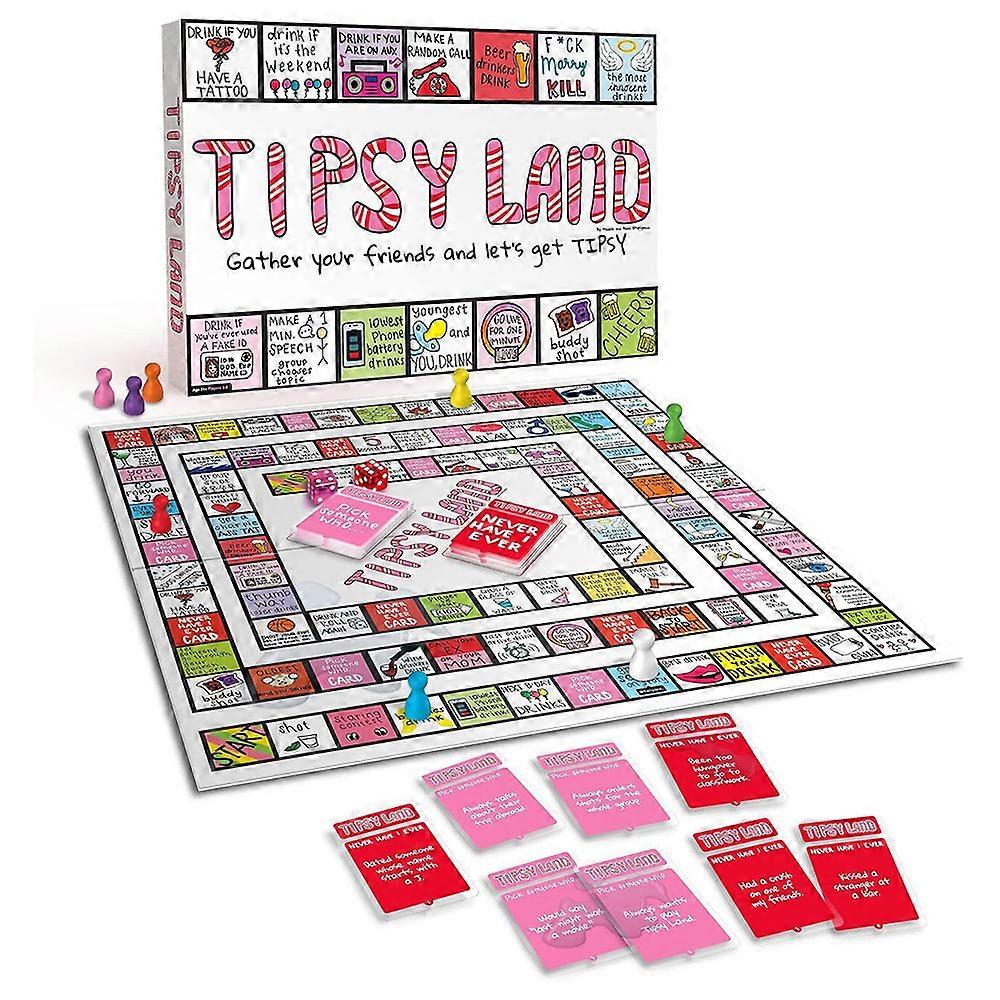 Tipsy Land Jeu De Boisson Pour Des Amis En Fête Paires Jeux De Société Tâches Et Défis Jeu Interactif Amusant