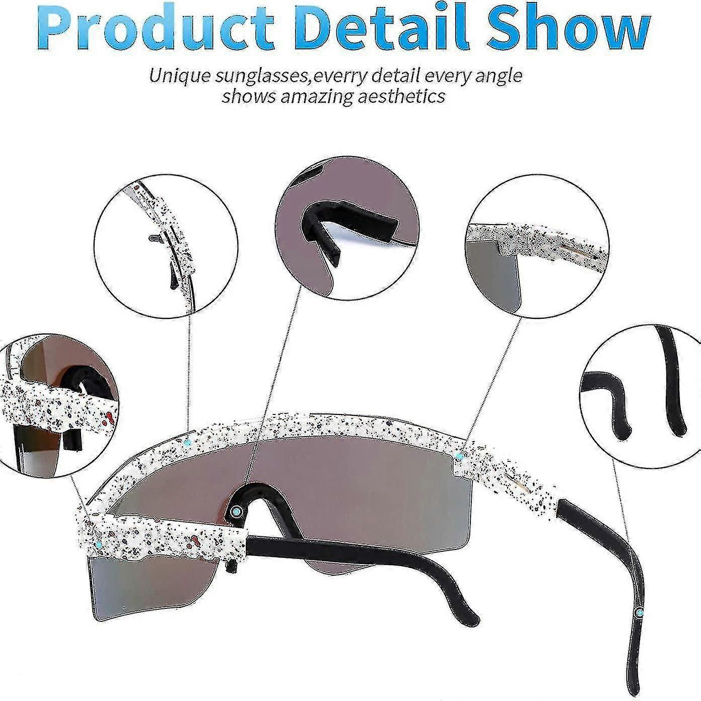 Futuristic Narrow Cyclops Color Mirrored Lens Visor Sunglasses