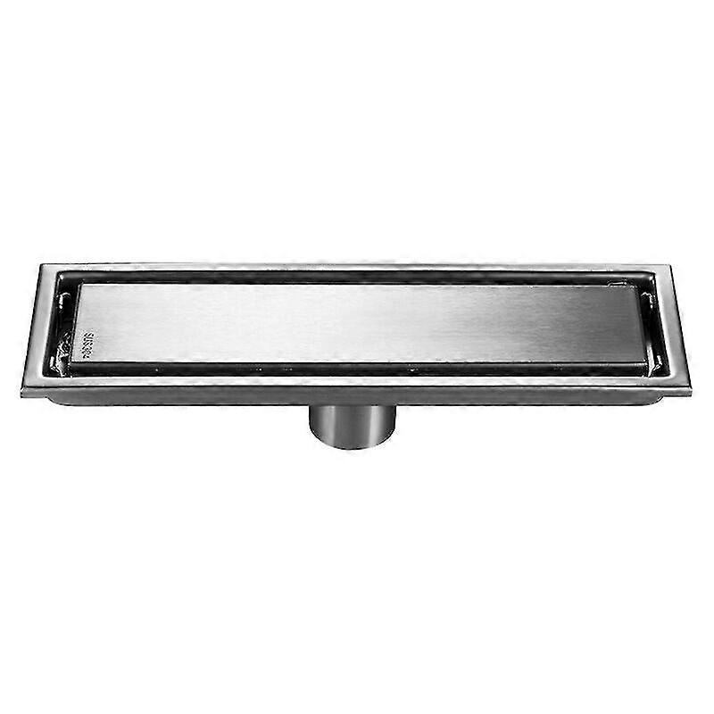 304 Stainless Steel Thickened Invisible Floor Drain Rectangular Brushed Surface Shower Floor Drain 10x20cm