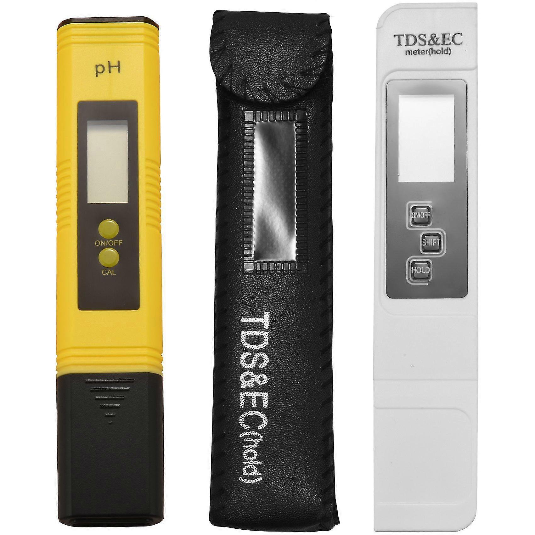 Ph Meter And Tds Meter,digital Water Quality Tester, 0-9990 Ppm, And Temperature Measurement 0.01 Ph