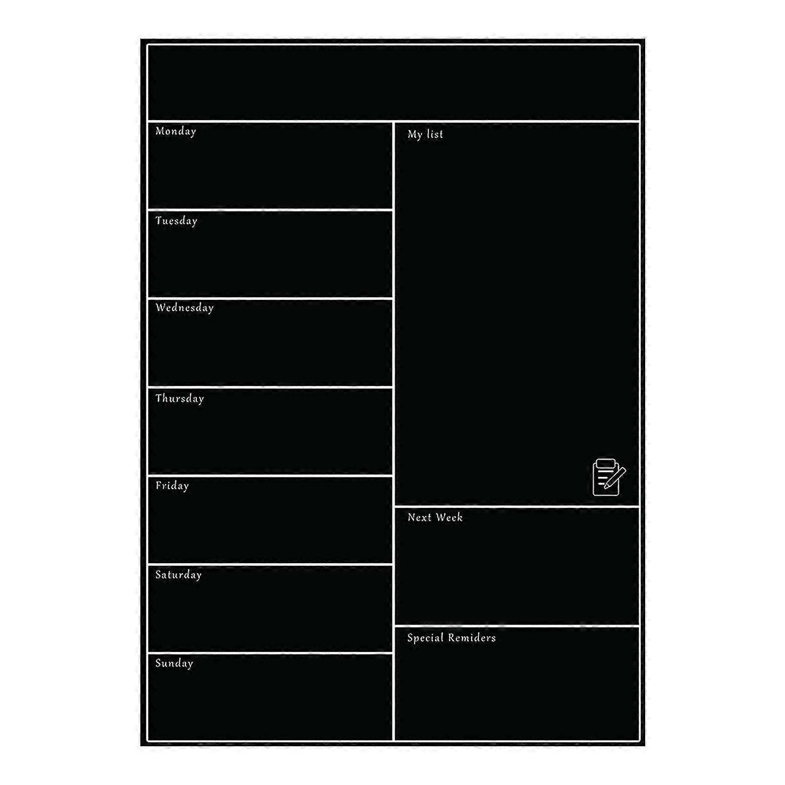 Magnetic Whiteboard Refrigerator Soft Whiteboard Mobile Weekly Planner