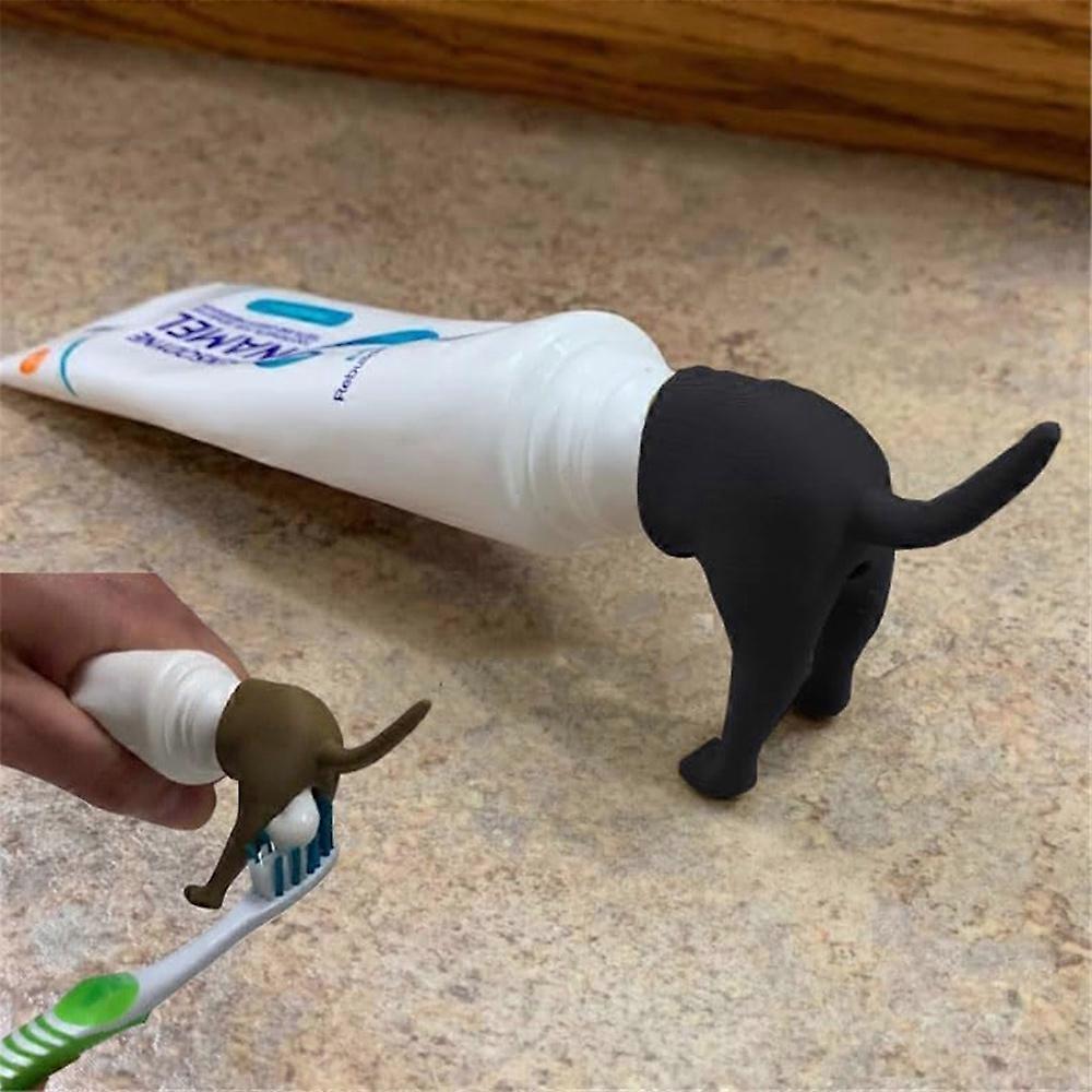 Pooping Dog Butt Toothpaste Cap Toothpaste Vomit Topper Dispenser Cap Creative Funny Gadgets Gift for Friends Family