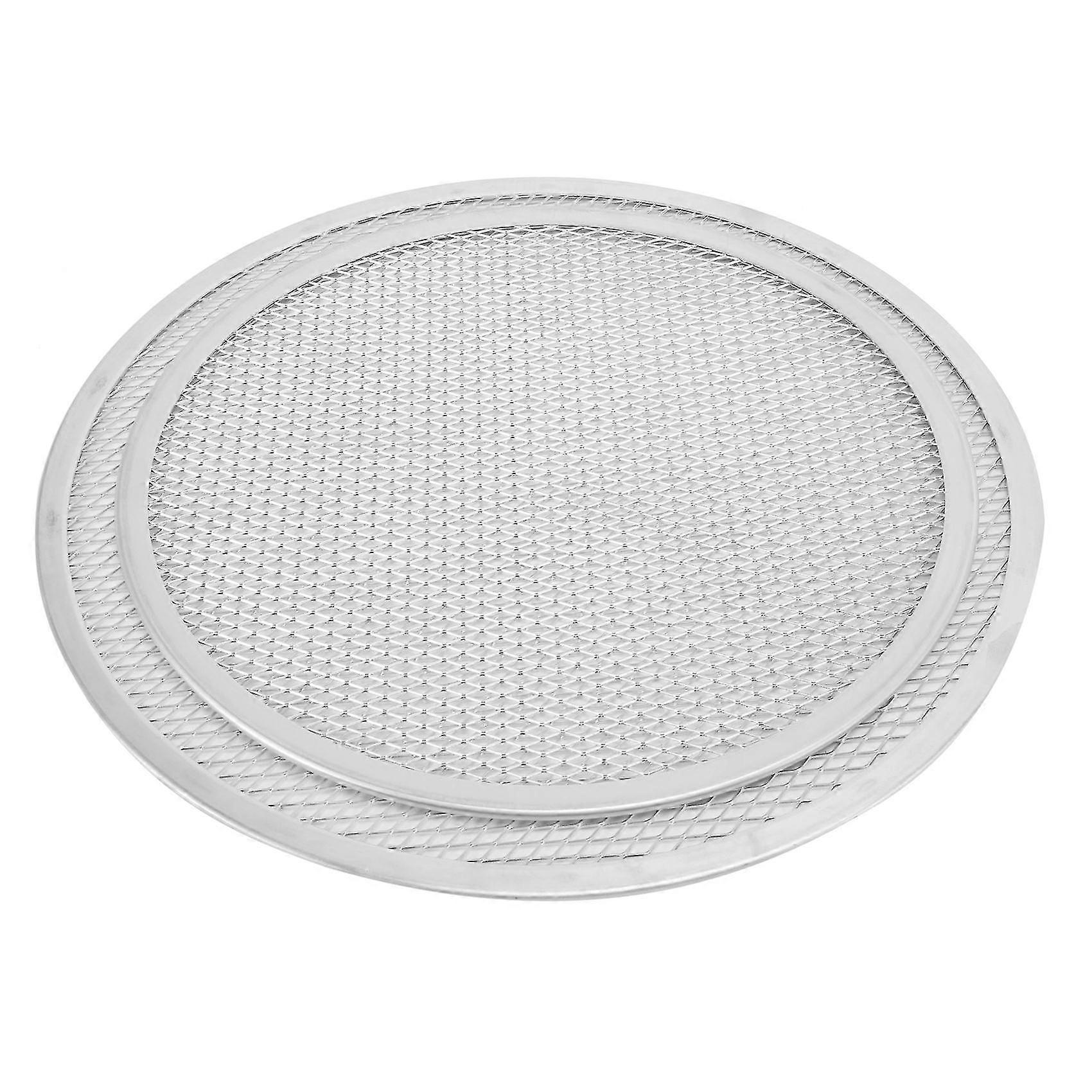 12inch/14inch Non-stick Pizza Screen Pan Baking Tray Set -new Seamless Aluminum Pizza Net Bakeware