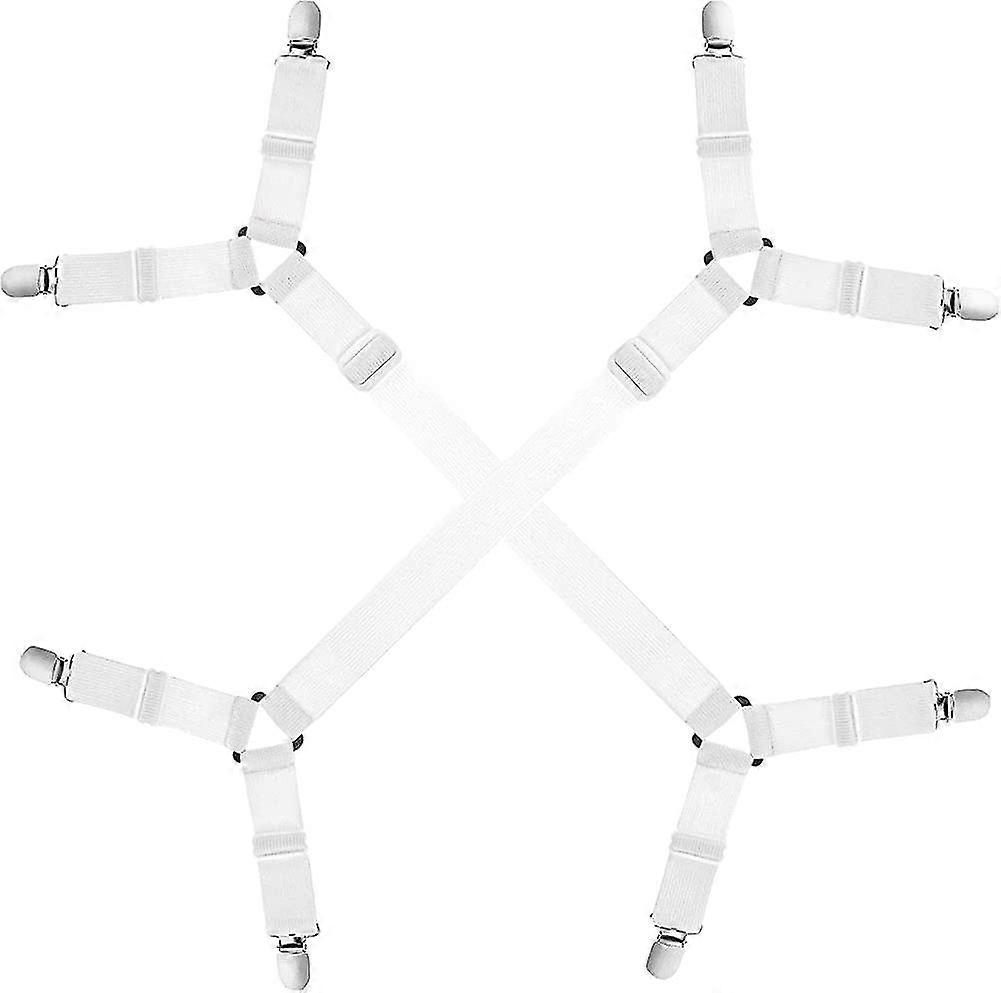 Bed Sheet Clips Adjustable,elastic Sheet Holders Bed Sheet Clips,sheet Clips With Metal Clip Gift