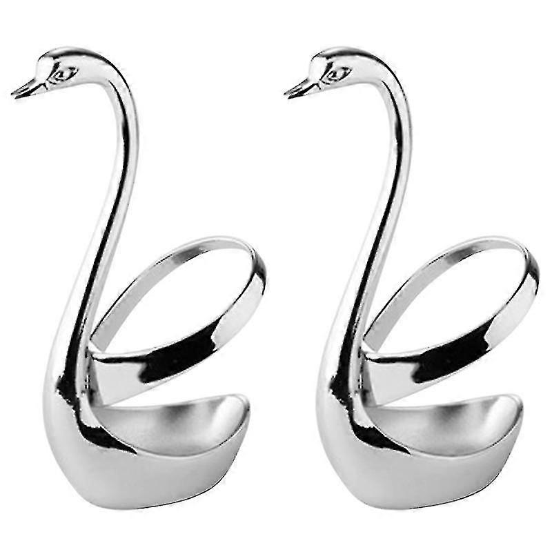 Stainless Steel Swan Tableware Rack Household Tableware Rack -round