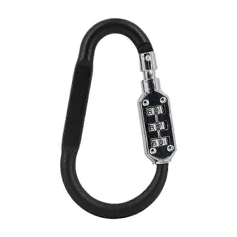 2pcs Padlocks for Strollers, Helmets, Snowboards Skis black