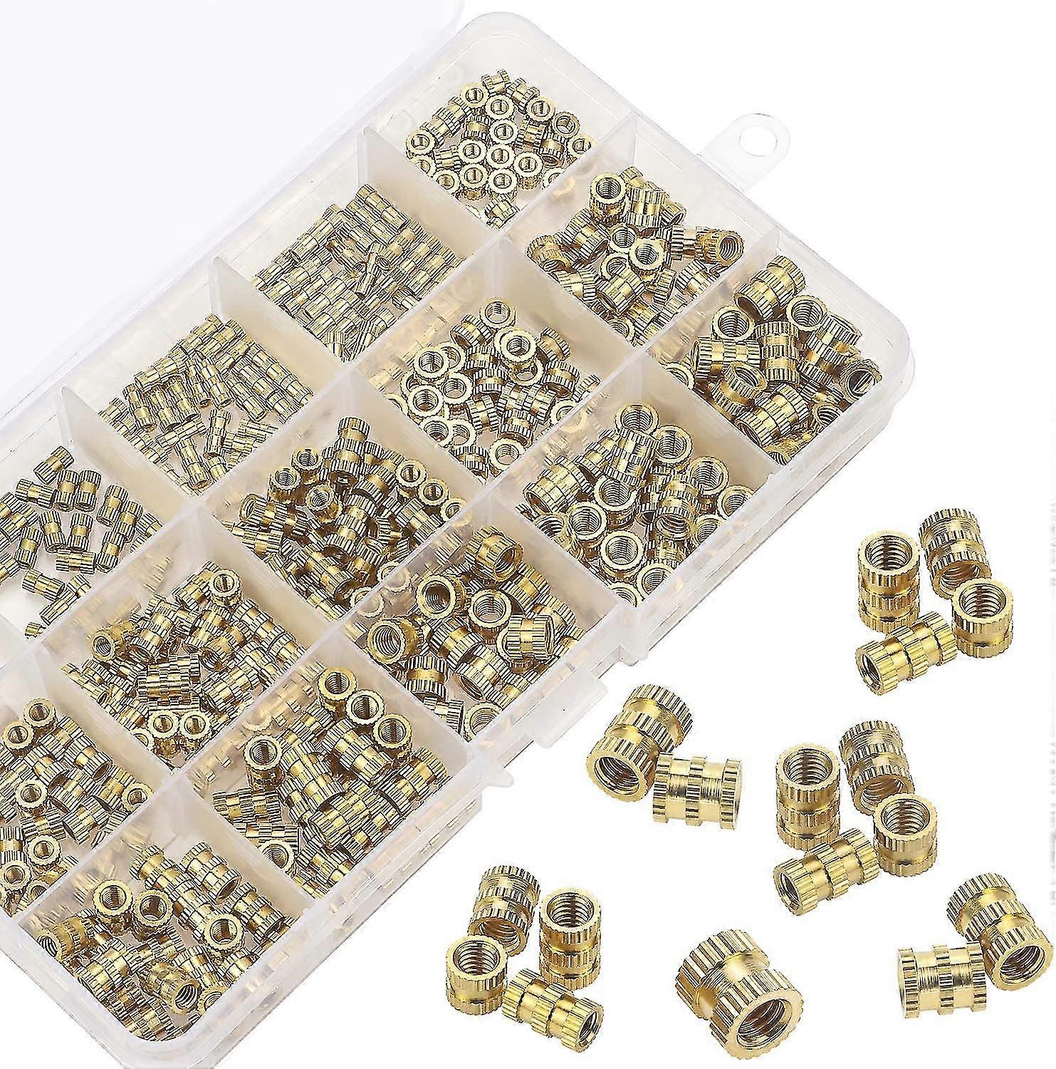 Threaded insert Female thread M2 M3 M4 M5 Brass threaded sockets for 3d printing 330pcs