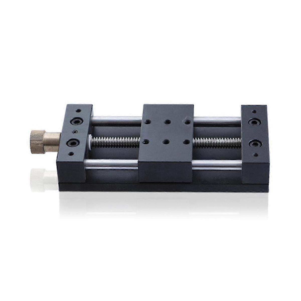 Manual Slide Table Linear Guide Rail Platform Aluminum Alloy Belt Bottom Plate Manual Slide Table Slide Table