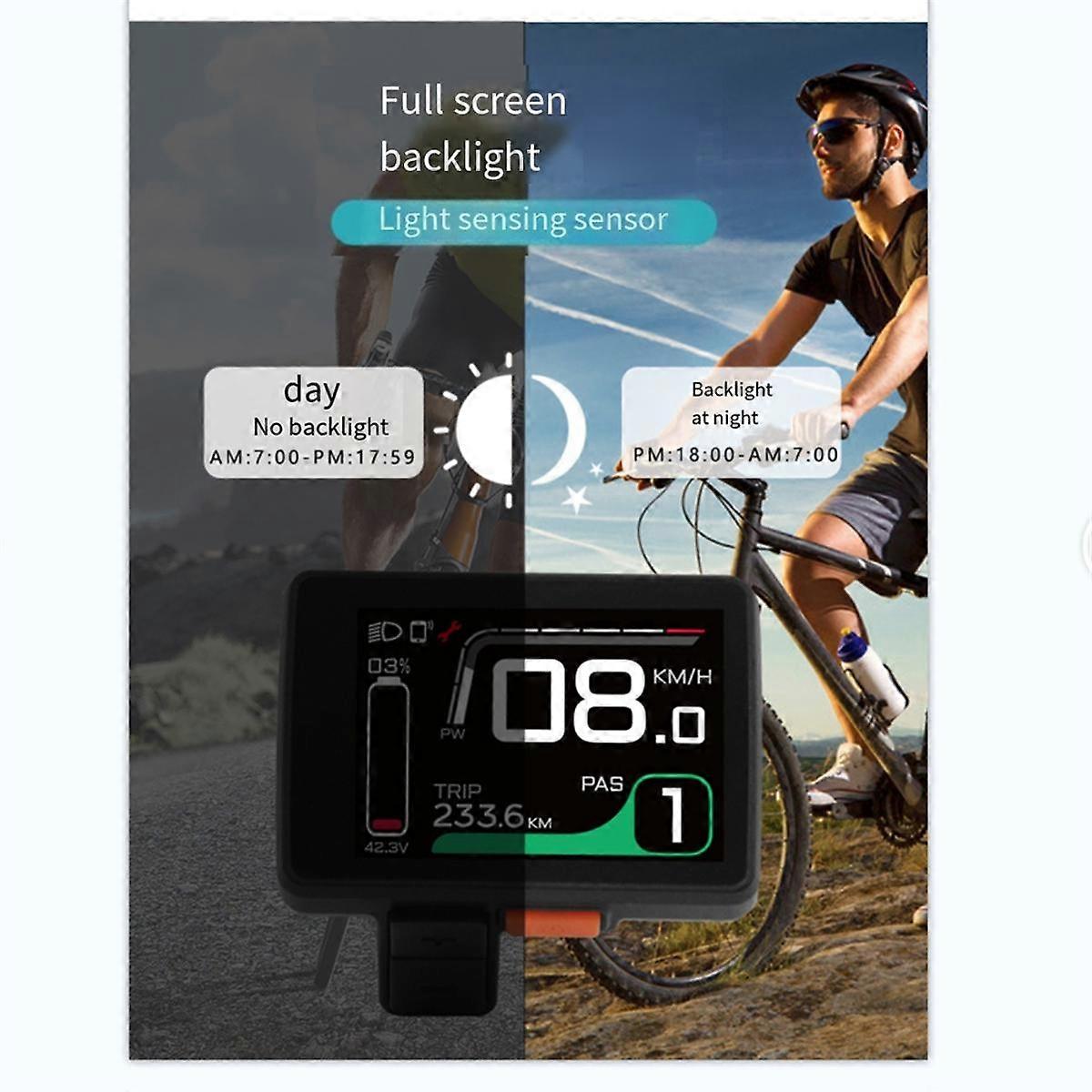 E-Bike 24/36V/48V 5PIN Color Screen LCD Display Motor Speed Meter Scooter Control Switch Electric B