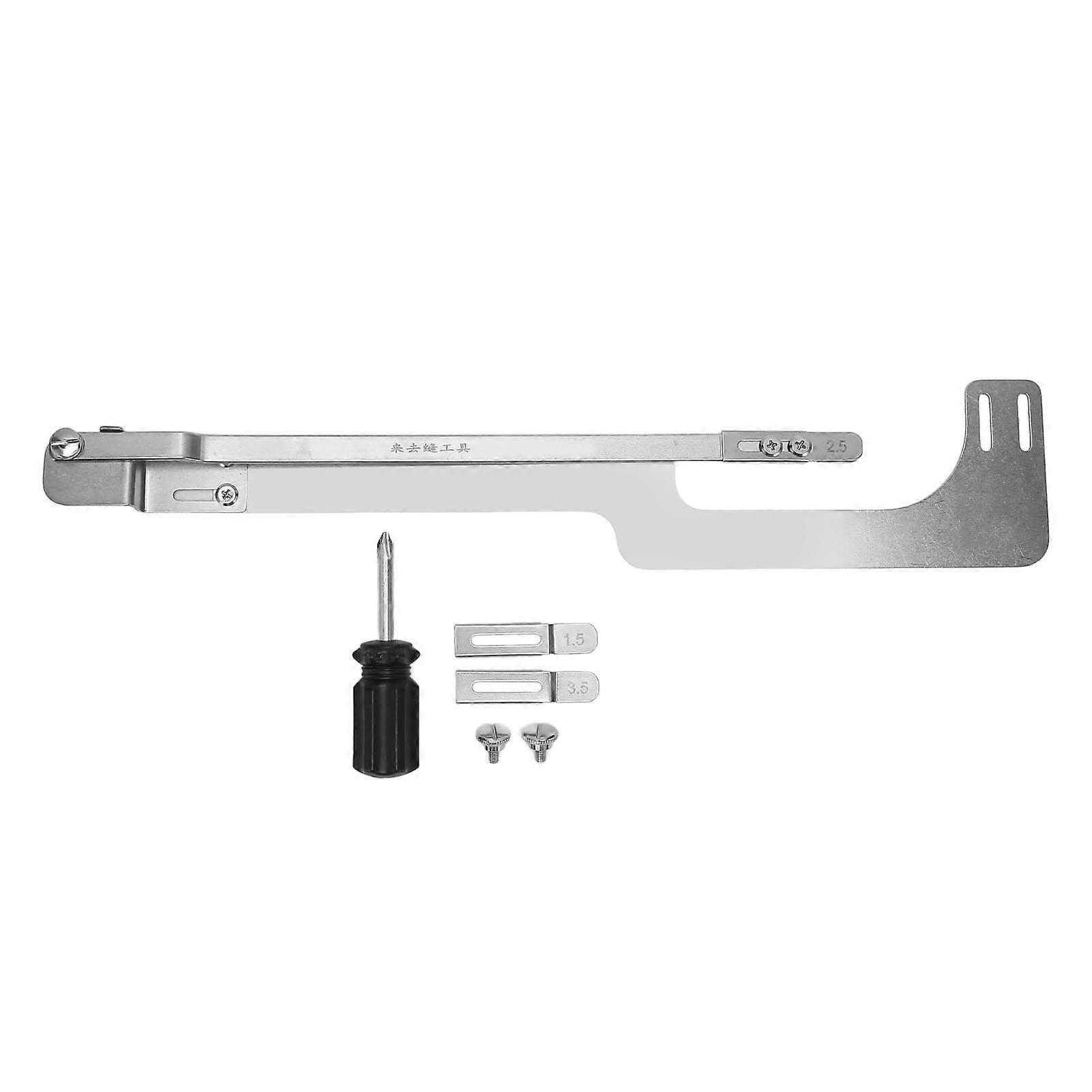 Sewing Machine Auxiliary Fixed Quilting Guide Multi Adjustable Stainless Steel Presser Foot with Edge Guide for Fabric Width