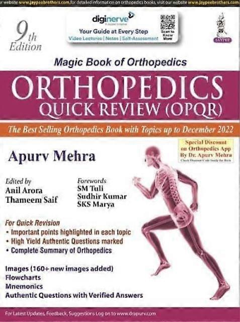 Orthopedics Quick Review Opqr by Apurv Mehra Paperback Book