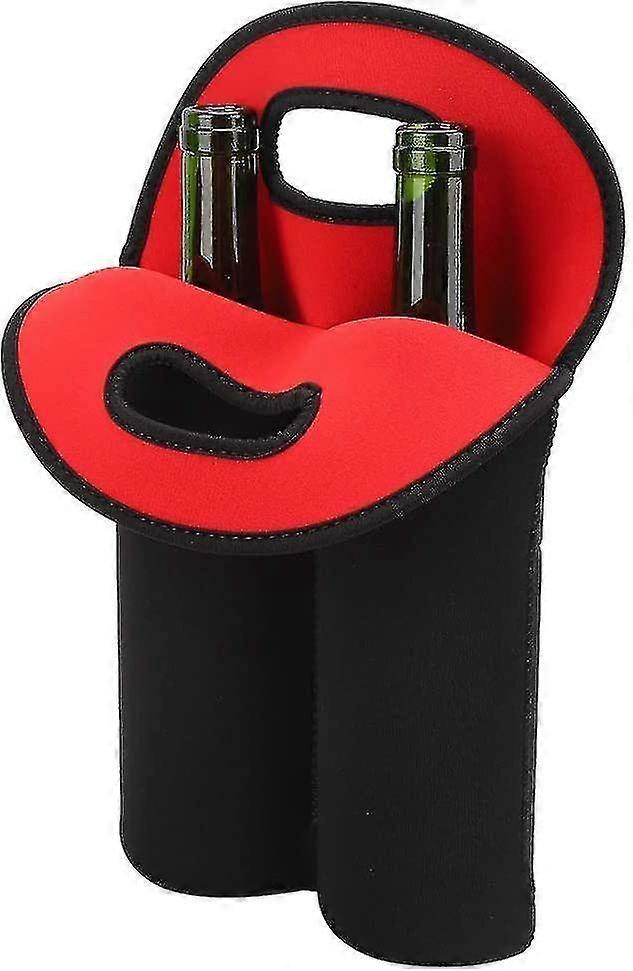 Insulated Bottle Bag, Bottle Holder For 2 Wine Bottles Portable Water Bottle Bag For Wine And Champagne-jie